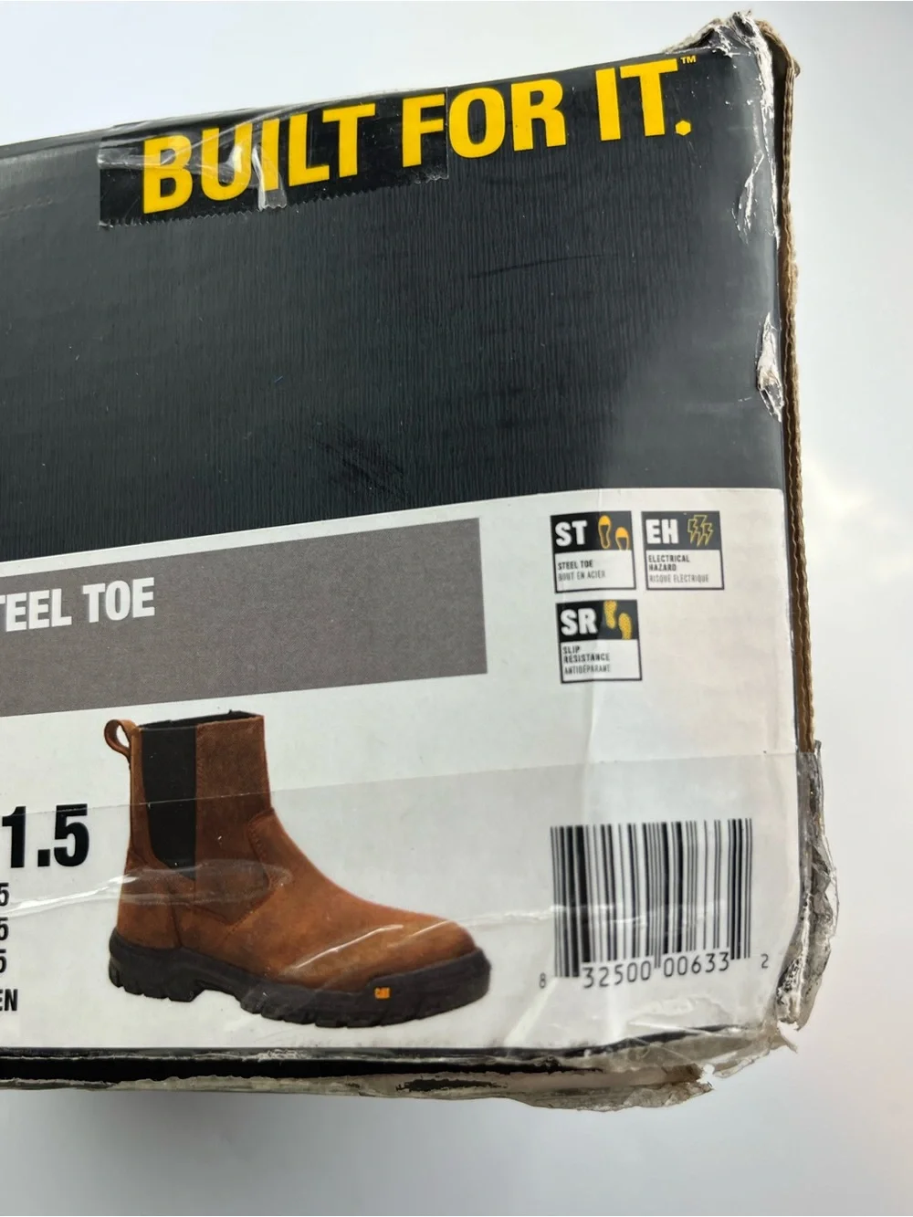 Caterpillar Men's Wheelbase Steel Toe Work Boot  Size 11.5